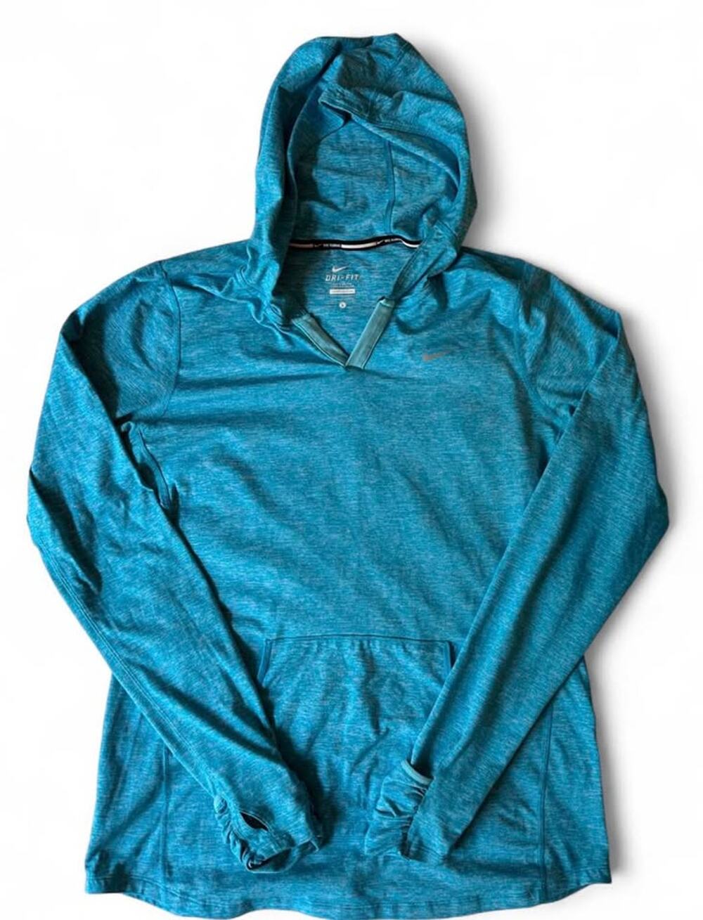 Women’s Nike Dri-Fit Long SleevevRunning Hoodie Size L Blue